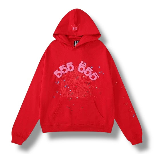 Sp5der Red Hoodie
