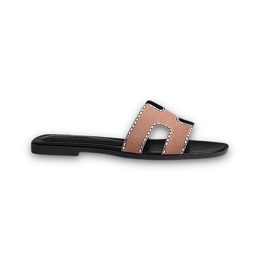 Hermes Oran Sandal Rose Perle